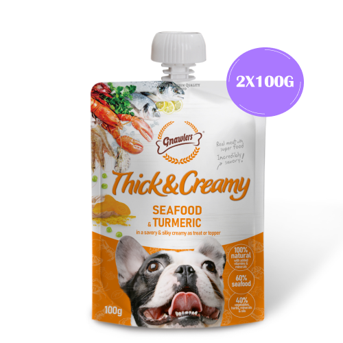 Gnawlers Seafood and Turmeric Thick and Creamy Dog Treats image 2