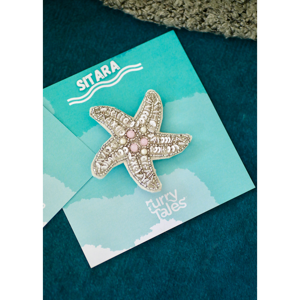 Furry Tales Sitara Starfish Handcrafted Brooch
