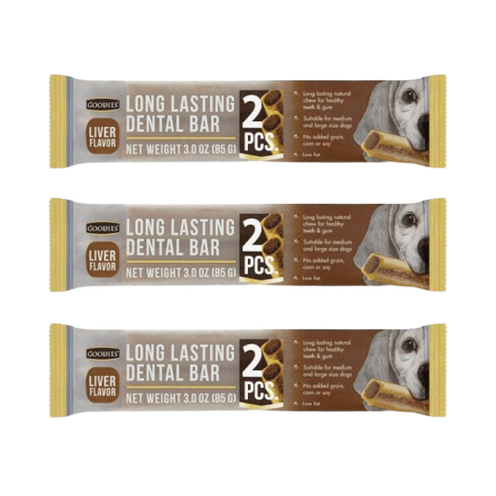 Goodies Long Lasting Dental Bar Liver Dog Treats image 3