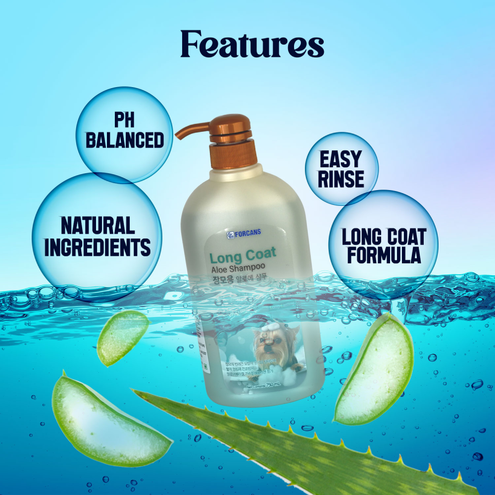 Forbis/Forcans Long Coat Aloe Shampoo for Dogs image 6