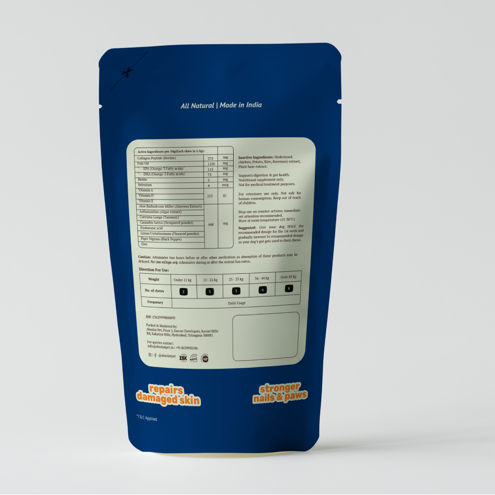 Absolut Pet Skin & Coat with Collagen and Biotin Dog Supplements image 7