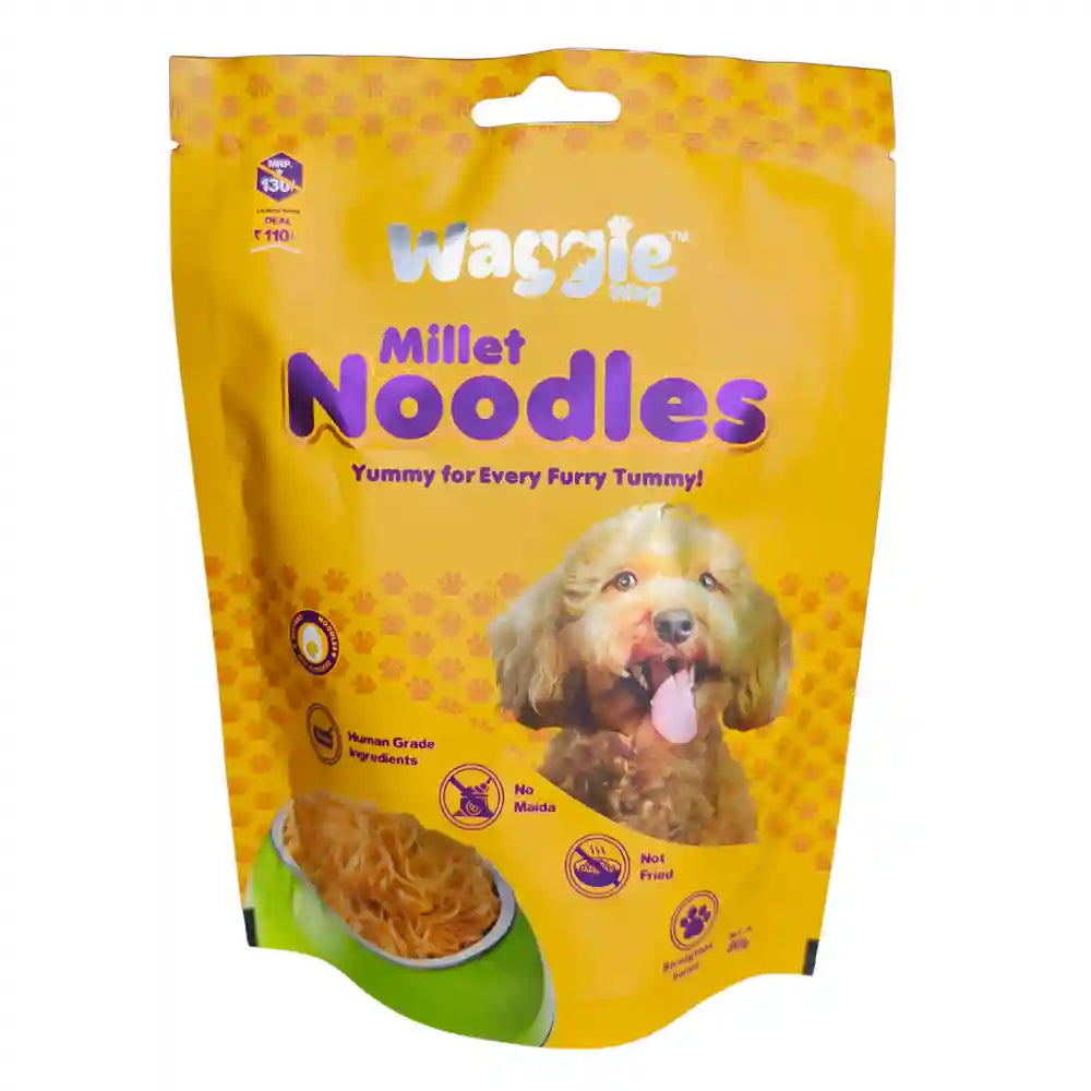 Waggie Wag Egg & Cheese Millet Noodles for Dogs image 1