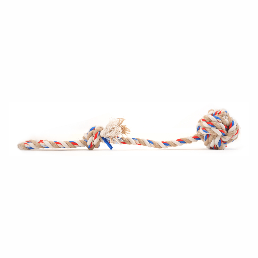 Barkbutler x Fofos Flossy Rope Toy with Ball for Dogs image 6