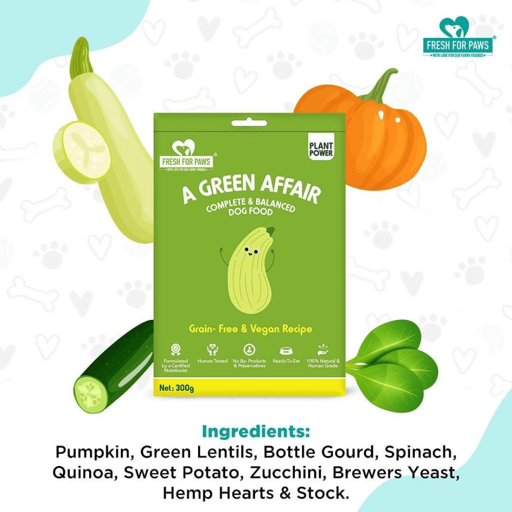 Fresh For Paws A Green Affair Grain Free & Vegan Dog Wet Food (100g) image 4