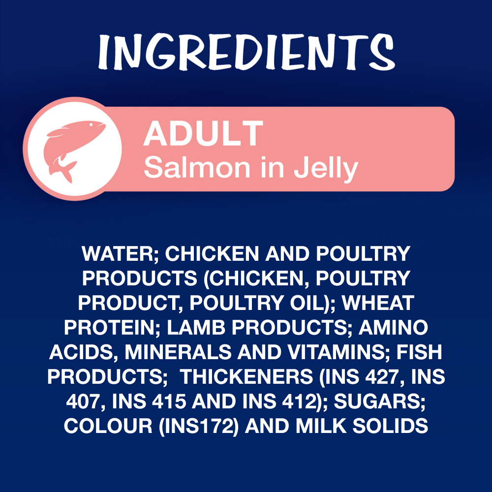Purina Felix with Salmon in Jelly Adult Complete and Balanced Cat Wet Food image 3