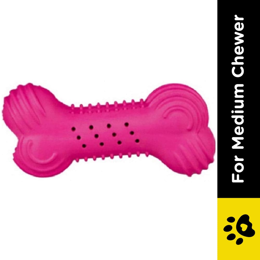 Trixie Cooling Bone Natural Rubber Chew Toy for Dogs (Pink) image 2