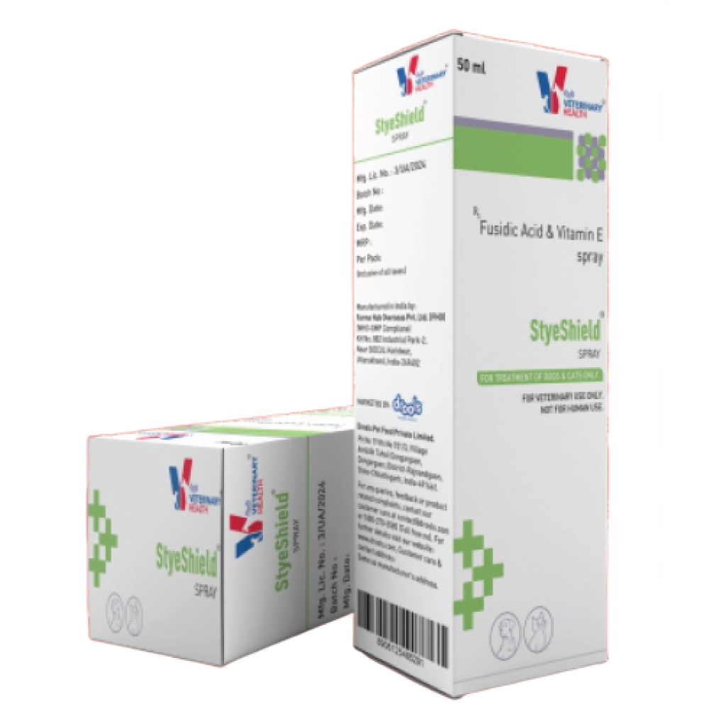 Drools StyeShield Spray (Fusidic Acid & Vitamin E Spray) for Dogs and Cats 50ml