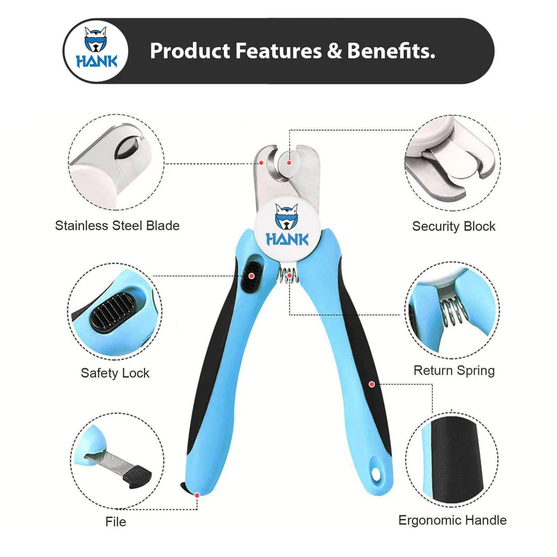 Hank Nail Clipper with Ultra Bright LED Light for Pets image 8