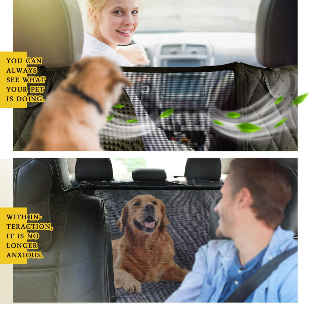 Fluffy's Kozi Pet Hatchback Car Seat Cover for Dogs and Cats (Black) image 2