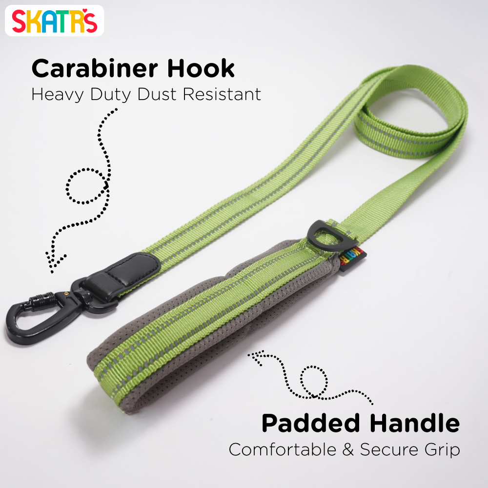 Skatrs Adventure in Style & Comfort Tropical Leash for Dogs and Cats (Green) image 3
