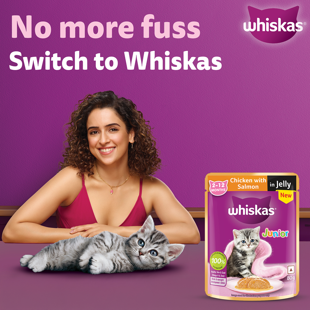 Whiskas Chicken with Salmon in Jelly Kitten (2-12 Months) Cat Wet Food image 2