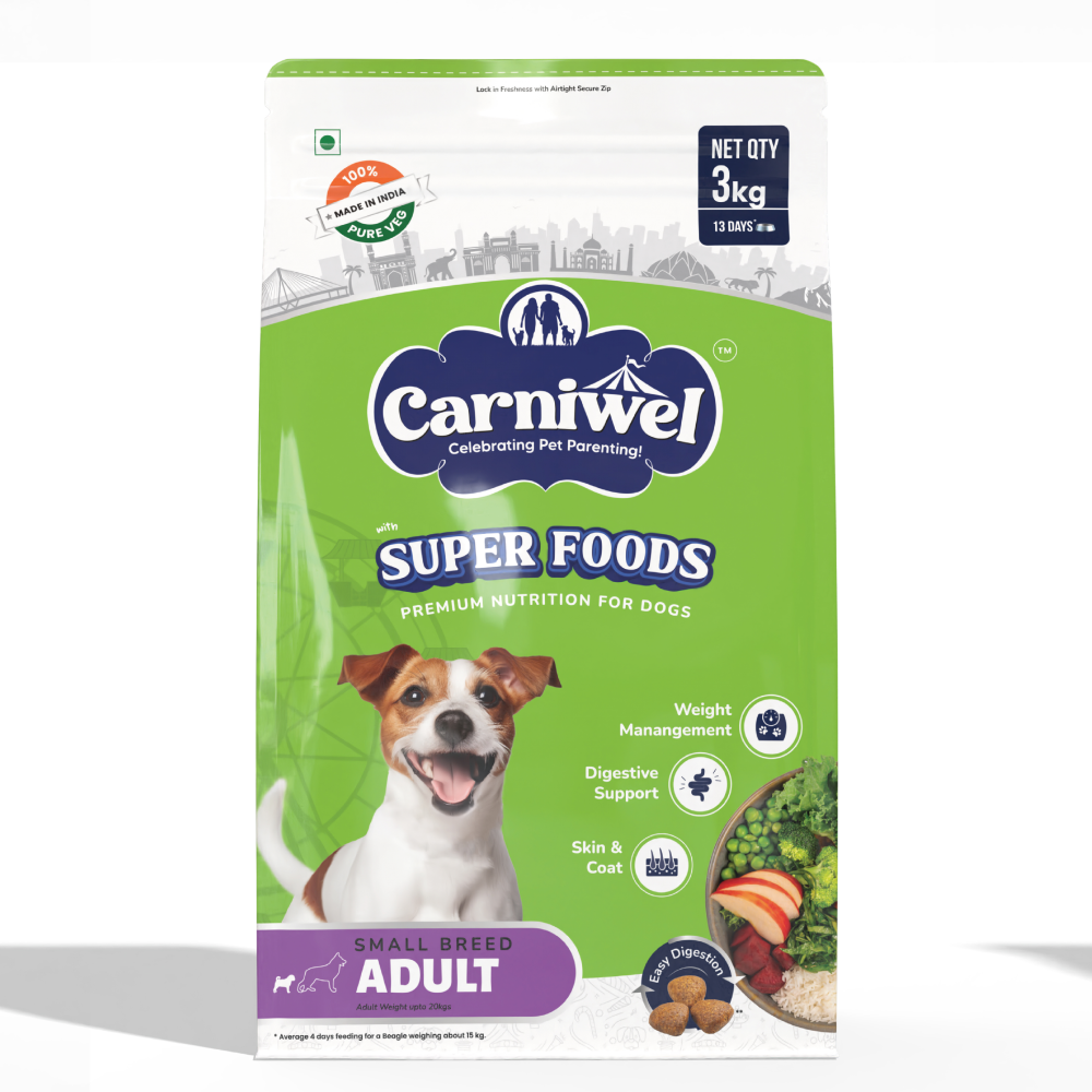 Carniwel Superfoods Veg Kibble Small Breed Adult Dog Dry Food image 10
