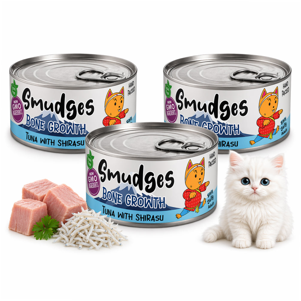 Smudges Tuna Flakes with Shirasu in Soft Jelly Adult Cat Wet Food image 5