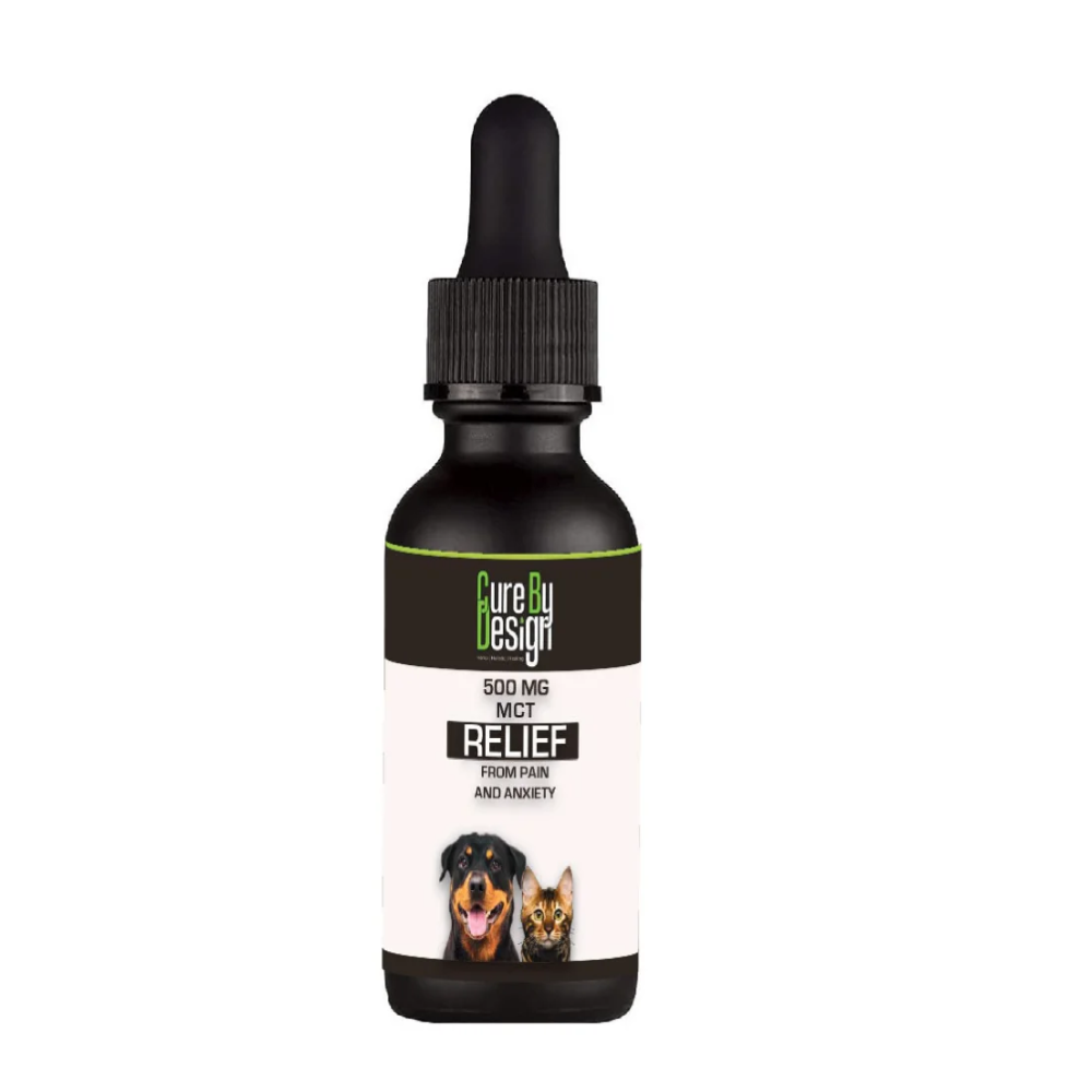 Cure By Design Hemp Oil with 500mg CBD (MCT) for Dogs and Cats image 4