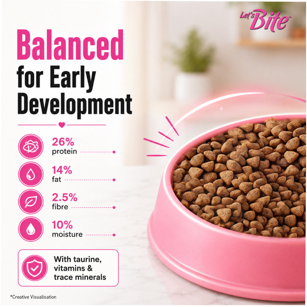 Let's Bite Active Kitten Ocean Fish Cat Dry Food (Buy 1 Get 1 Free) image 6