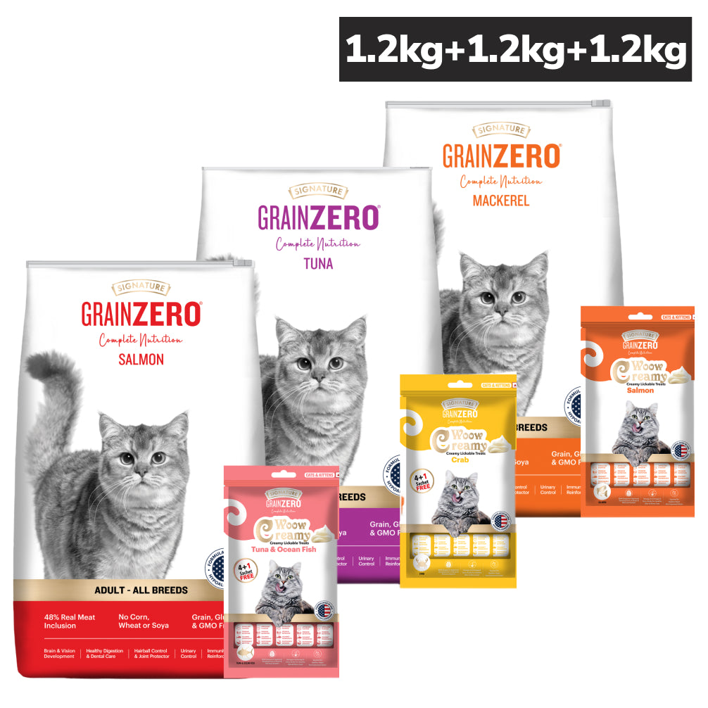 Signature Salmon, Tuna, Mackerel Combo Dry Food Cat
