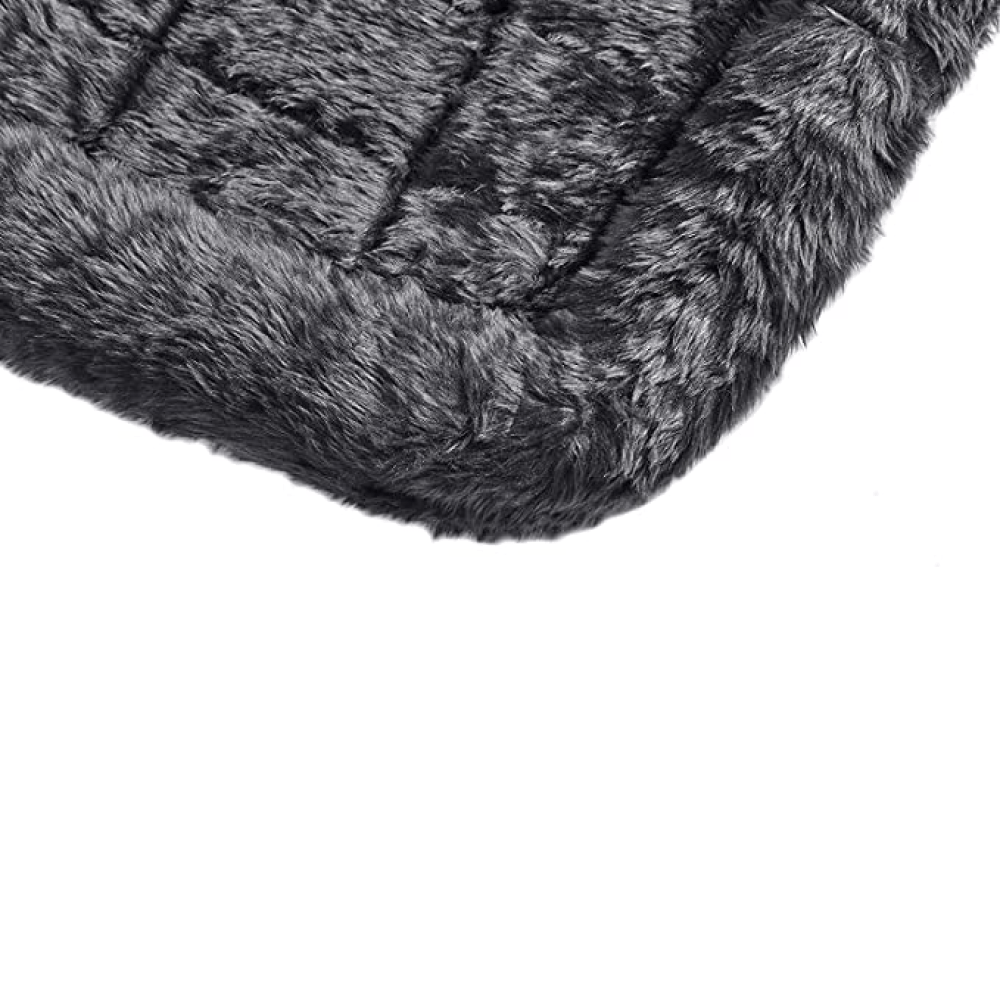 Fluffy's Luxurious Bolster Bed for Dogs and Cats (Black) image 3