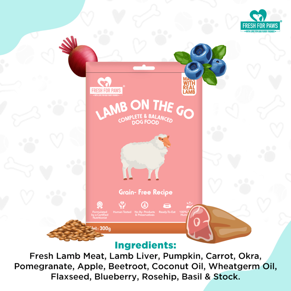 Fresh For Paws Lamb On The Go Dog Wet Food (100g) image 6