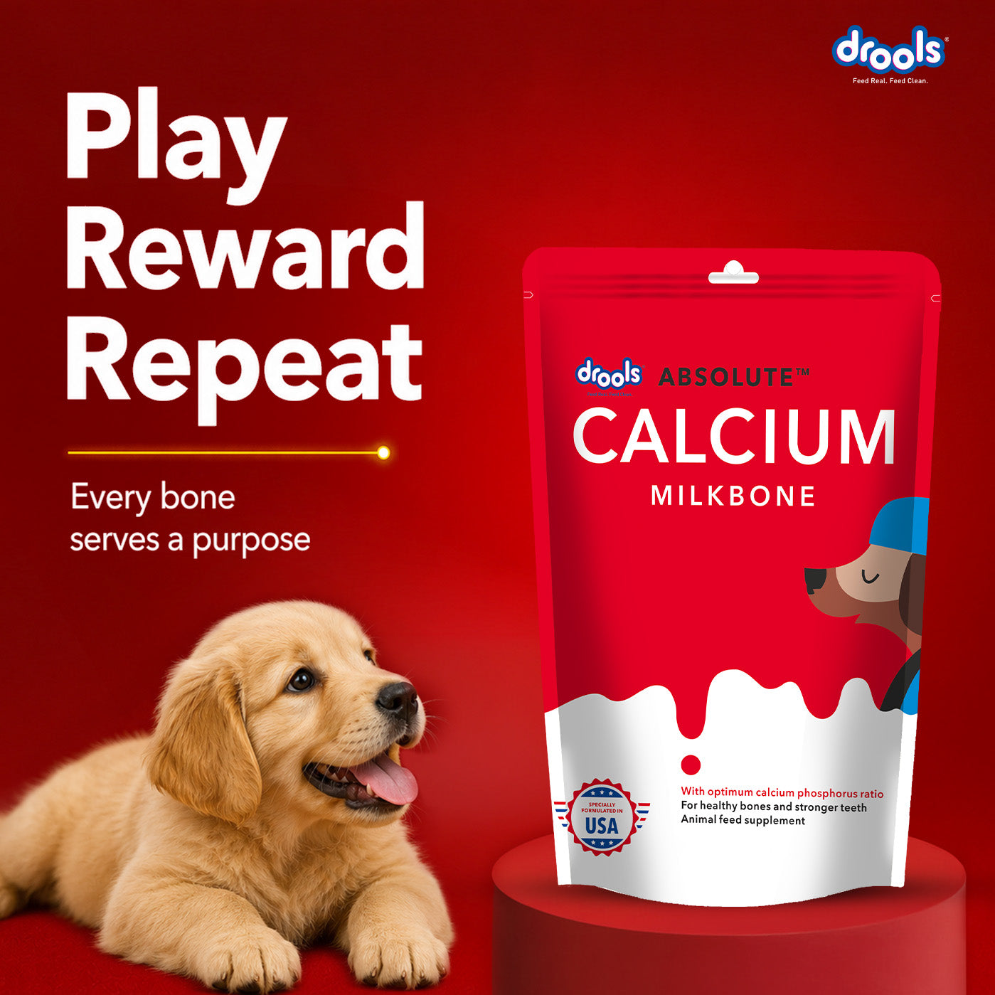 Drools Absolute Calcium Bone Pouch for Dogs image 2