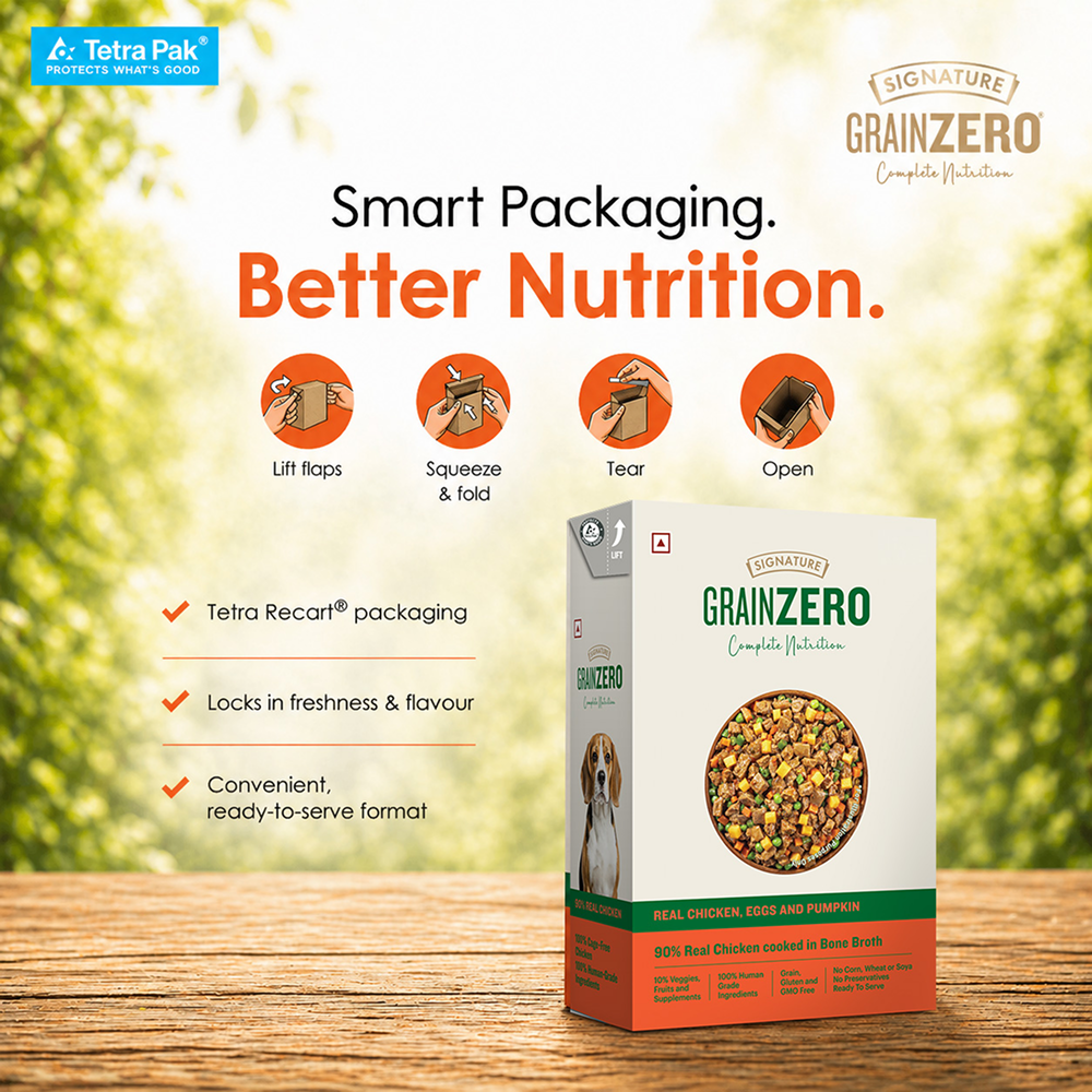 Signature Grain Zero Tetra Pack Real Chicken Egg & Pumpkin Dog Fresh Food image 8