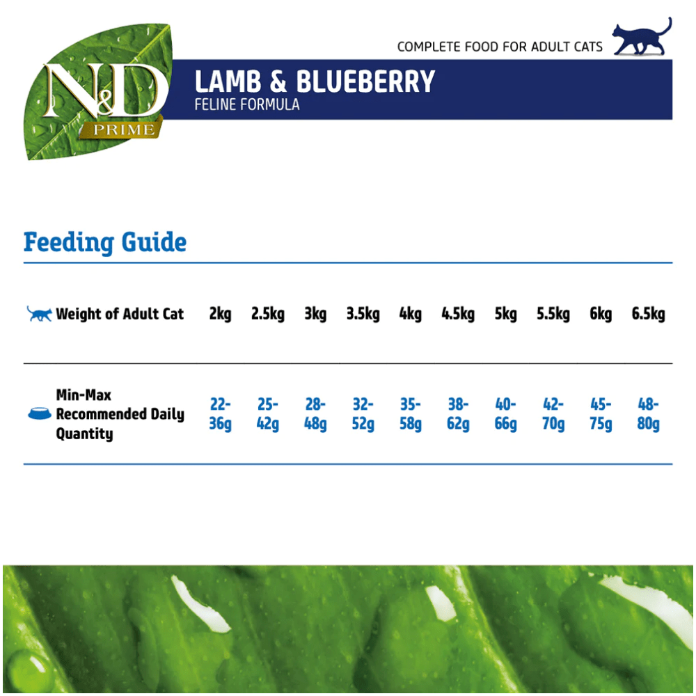 Farmina N&D Prime Lamb & Blueberry Grain Free Adult Cat Dry Food image 7