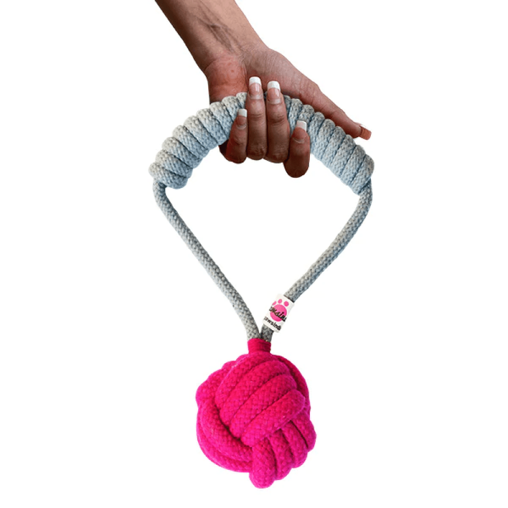 Pawsindia Tug of War Rope Toy for Dogs (Grey) image 3