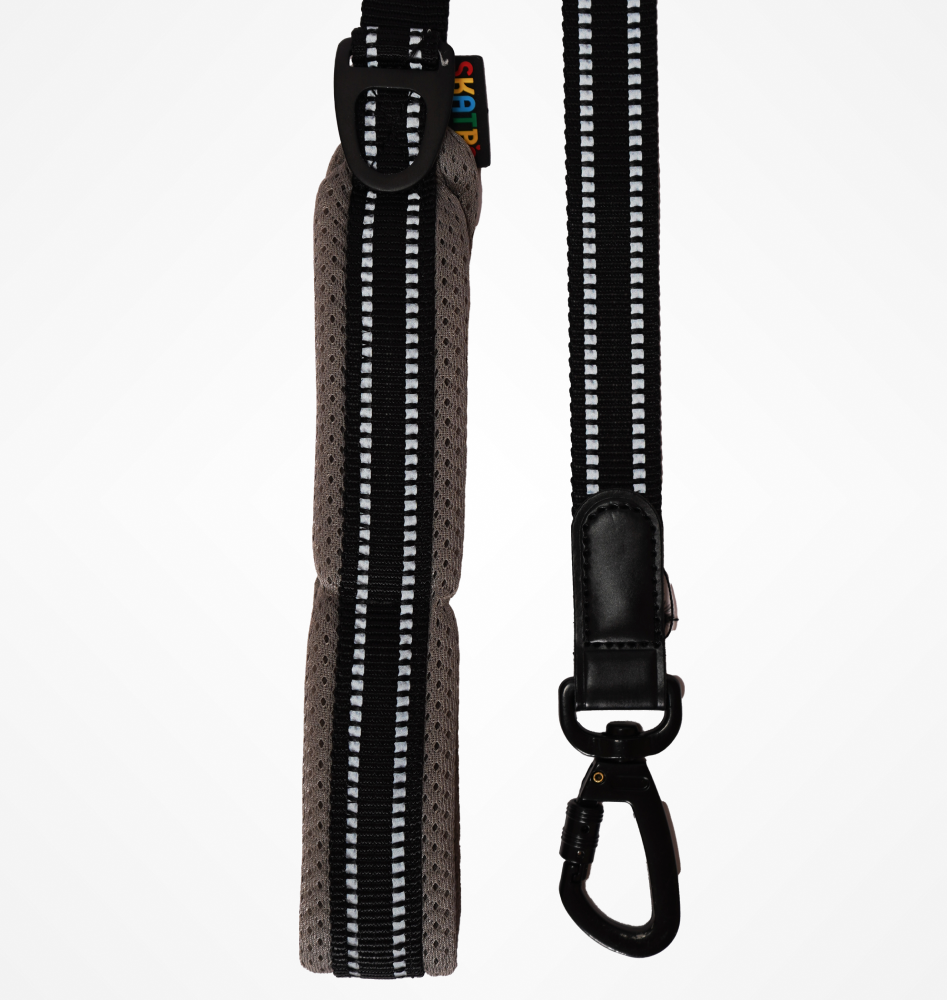 Skatrs Adventure in Style & Comfort Eclipse Leash for Dogs and Cats (Black) image 1