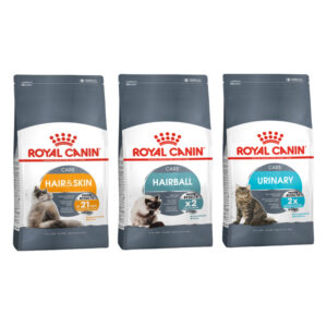 Royal Canin Hair & Skin, Hairball and Urinary Care Adult Cat Dry Food Combo