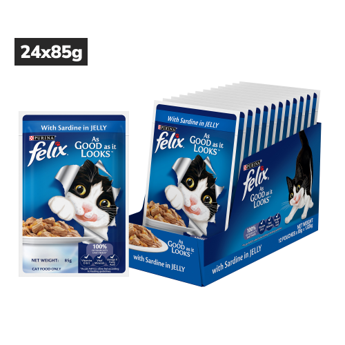 Purina Felix with Sardine in Jelly Complete and Balanced Adult Cat Wet Food image 9