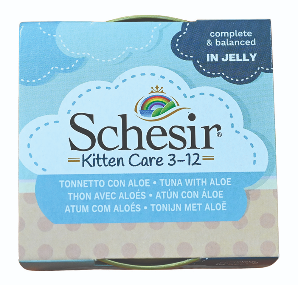 Schesir Tuna Whole Meat and Rice with Aloe Vera in Jelly Cat Wet Food image 1