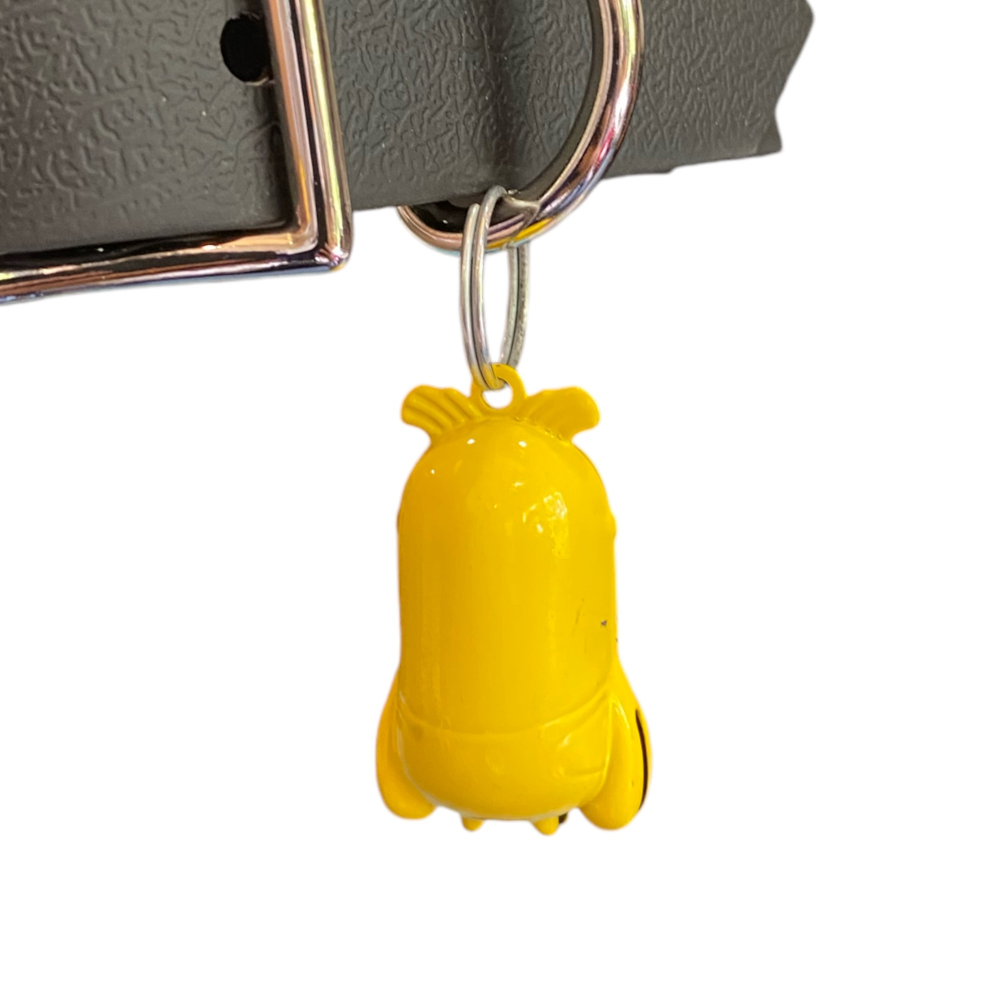 Talking Dog Club Minion Cartoon Collar Bell For Cats & Dogs (Yellow) image 2