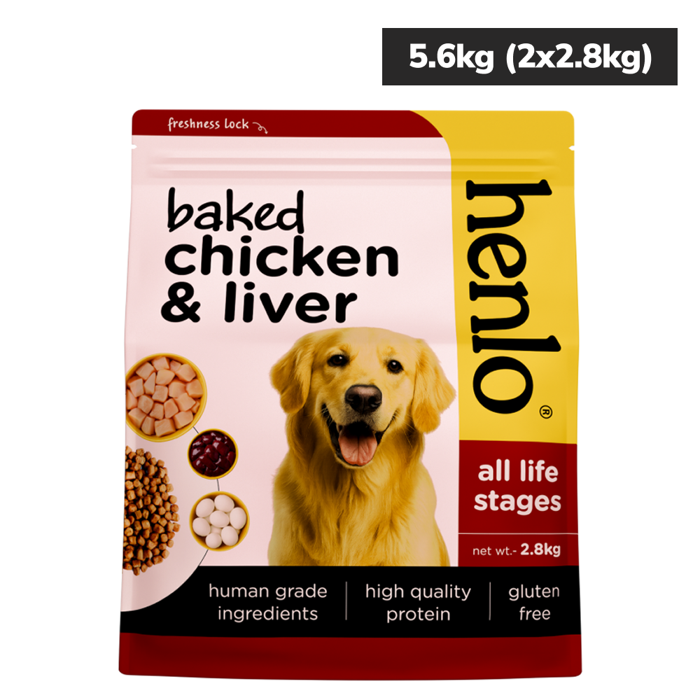 Henlo Baked Chicken & Liver Adult and Puppy Dog Dry Food | 100% human grade ingredients image 10