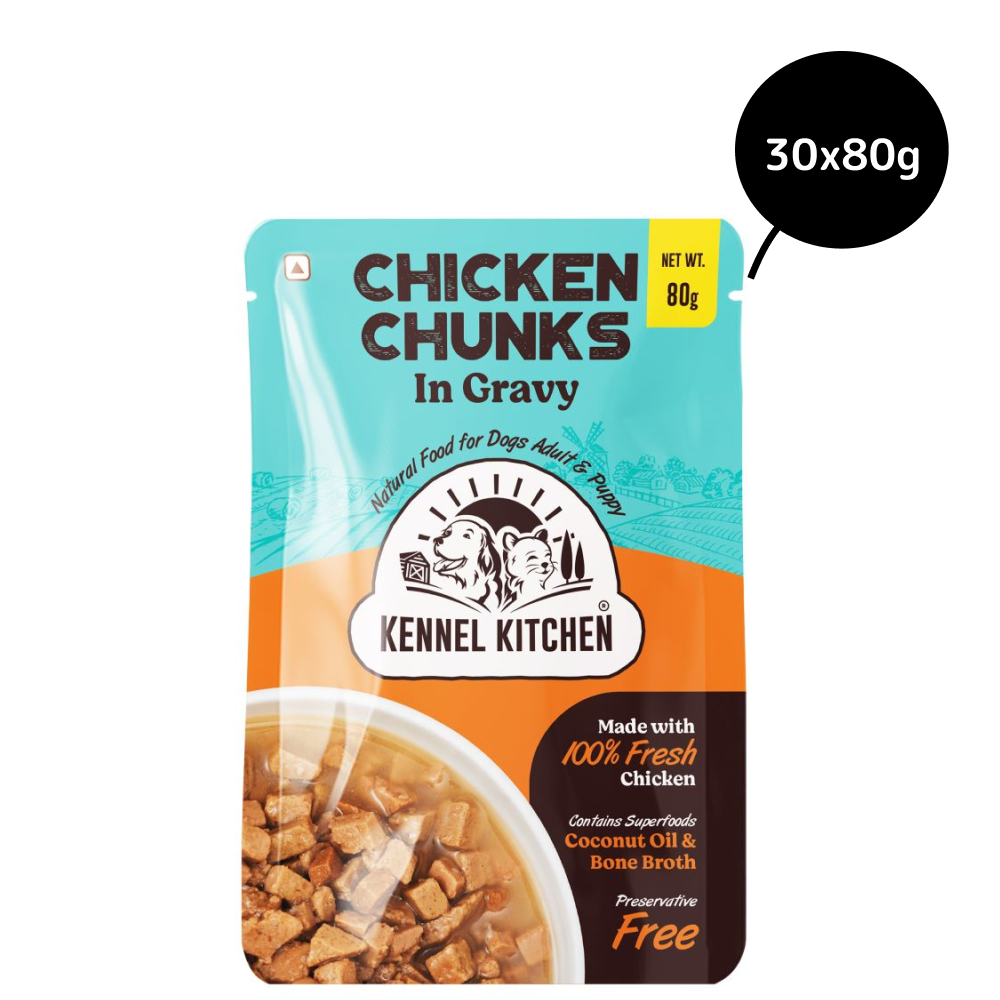 Kennel Kitchen Chicken Chunks in Gravy Adult and Puppy Wet Dog Food image 8
