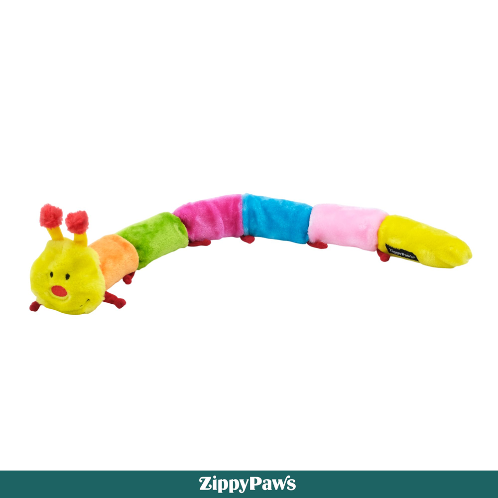Zippy Paws Blasters Caterpiller Jumbo Plush Toy for Dogs