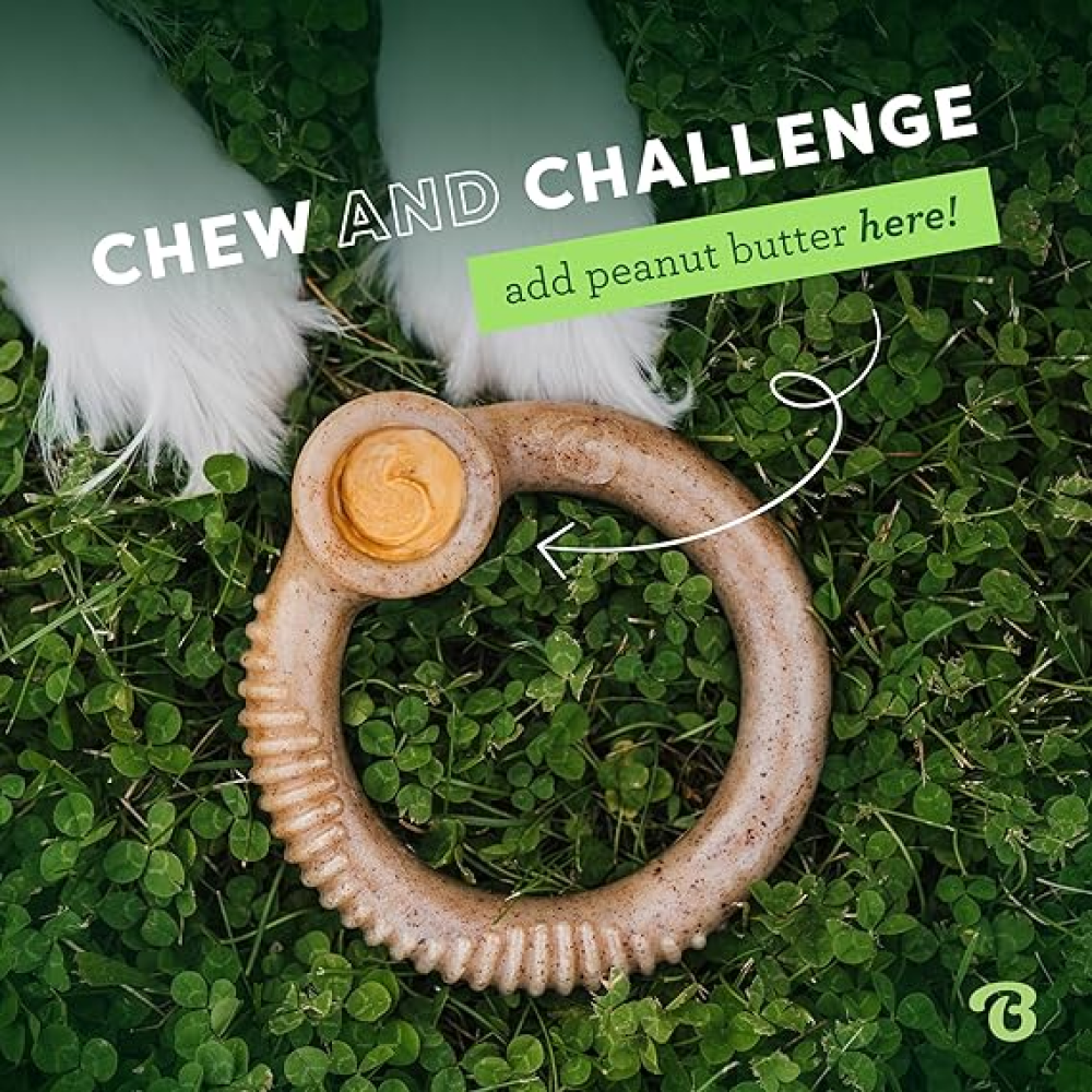 Benebone Bacon Flavoured Ring Bone Chew Toy for Dogs image 5