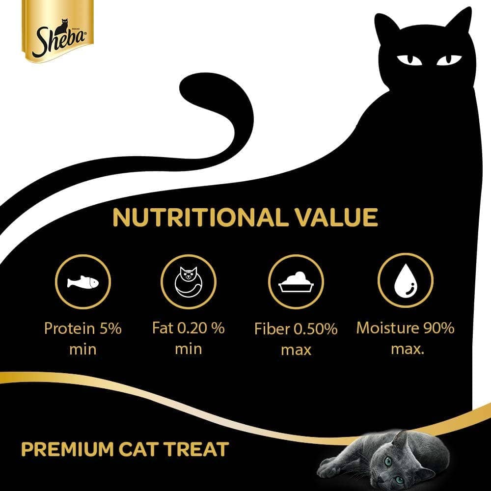 Sheba Tuna Flavor and Tuna & Prawn Maguro and Sheba Chicken & Chicken Whitefish Sasami Melty Premium Treats for Cats Combo image 8