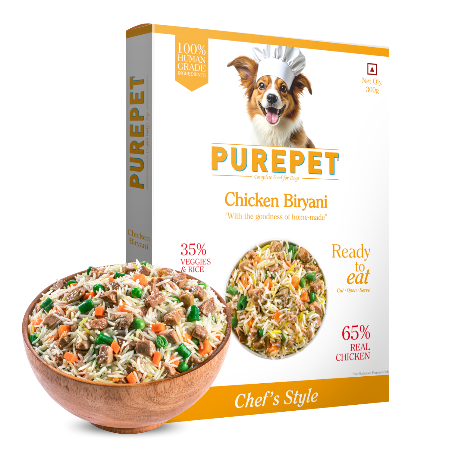 Purepet Chicken Biryani Fresh Food For Dogs