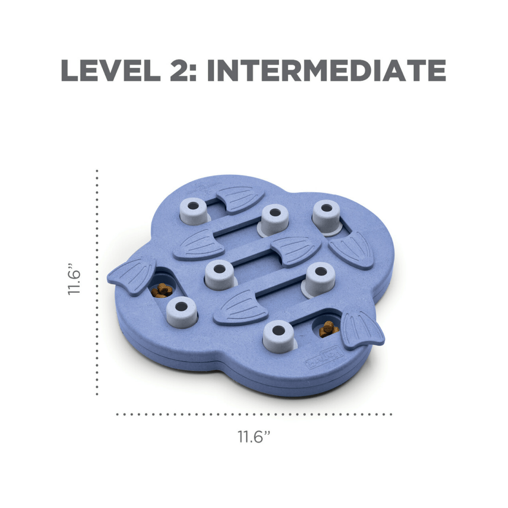Outward Hound Nina Ottosson Hide N Slide Dog Puzzle for Dogs (Level 2 Intermediate) (Brown) | For Soft Chewers image 3