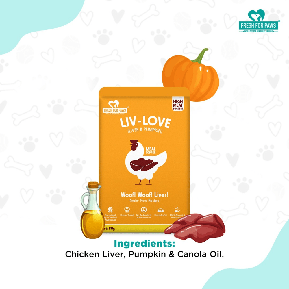 Fresh For Paws Chicken Liver & Pumpkin Liv Love Supplement for Dogs image 6