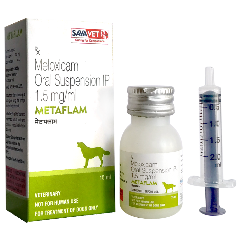 Savavet Metaflam (Meloxicam) Oral Suspension or Dogs (15ml) image 2