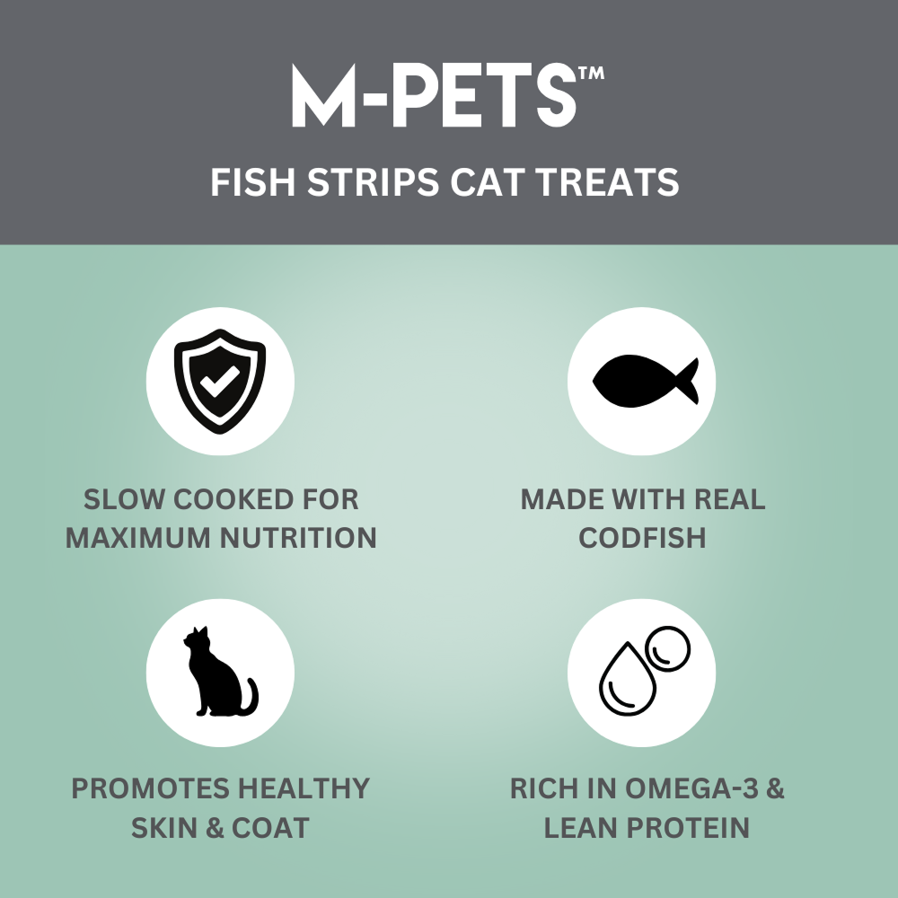 M PETS Fish Strips Treats for Cats image 2