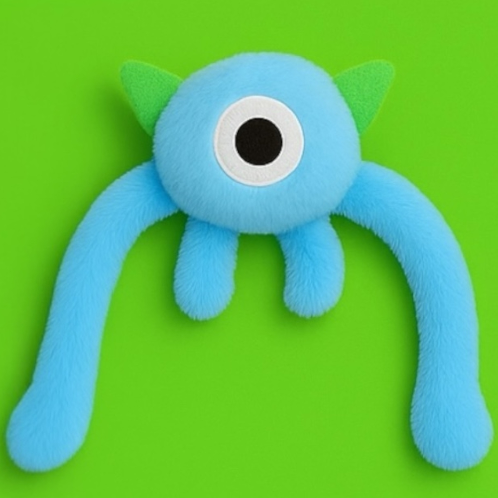 Talking Dog Club Bouncing Monster Tug Toy for Dogs (Blue) image 1