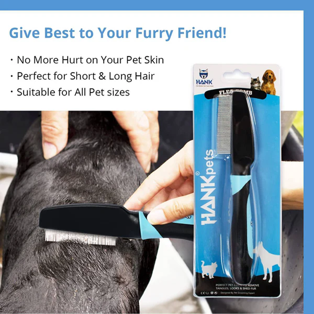 Hank Flea Comb for Pets (Blue) image 7