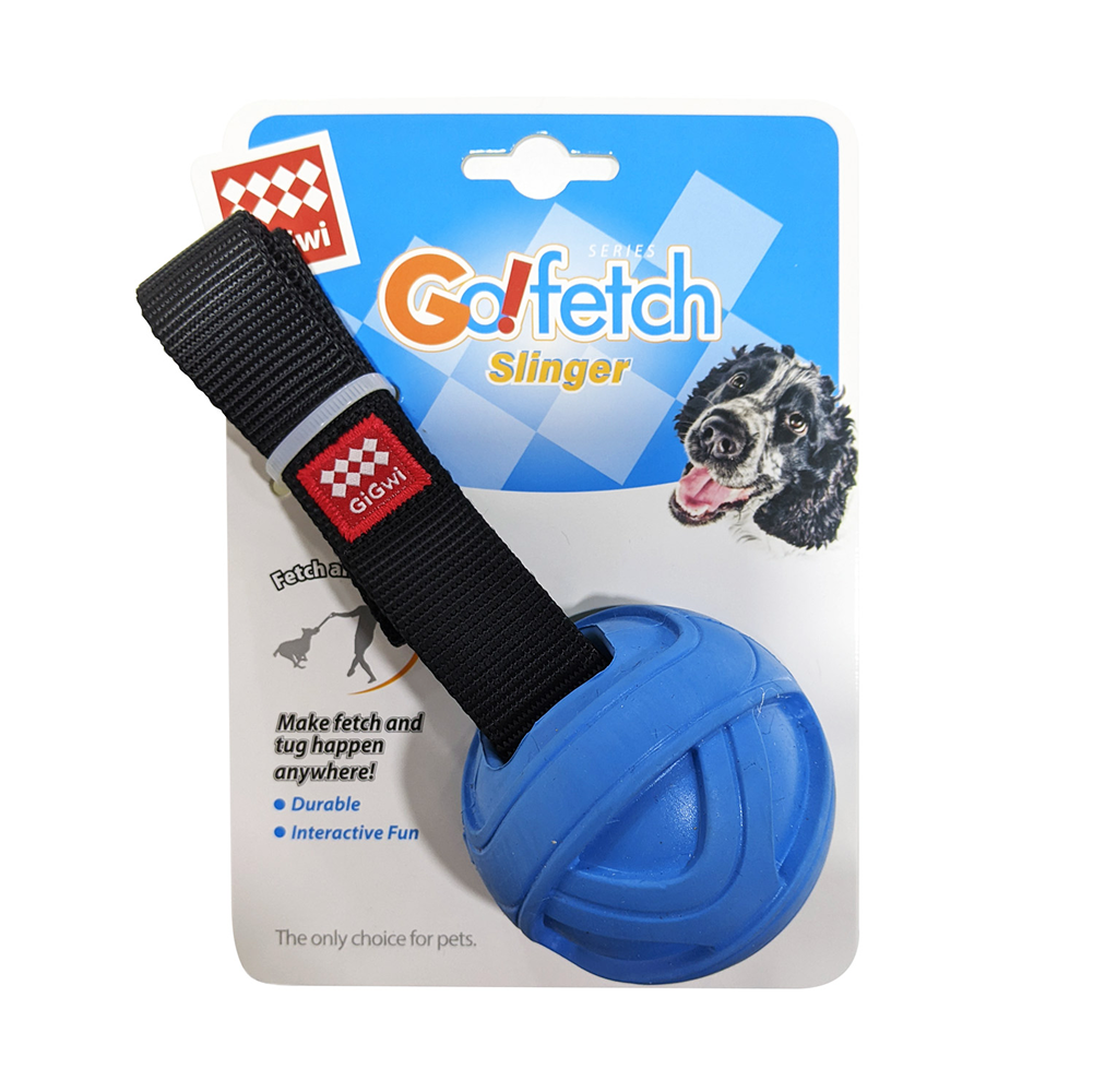 GiGwi Go! Fetch Slinger Ball Toy for Dogs (Blue) image 1