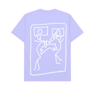 Hoomans Snuggle Sandwich T Shirt for Men and Women (Lavender)