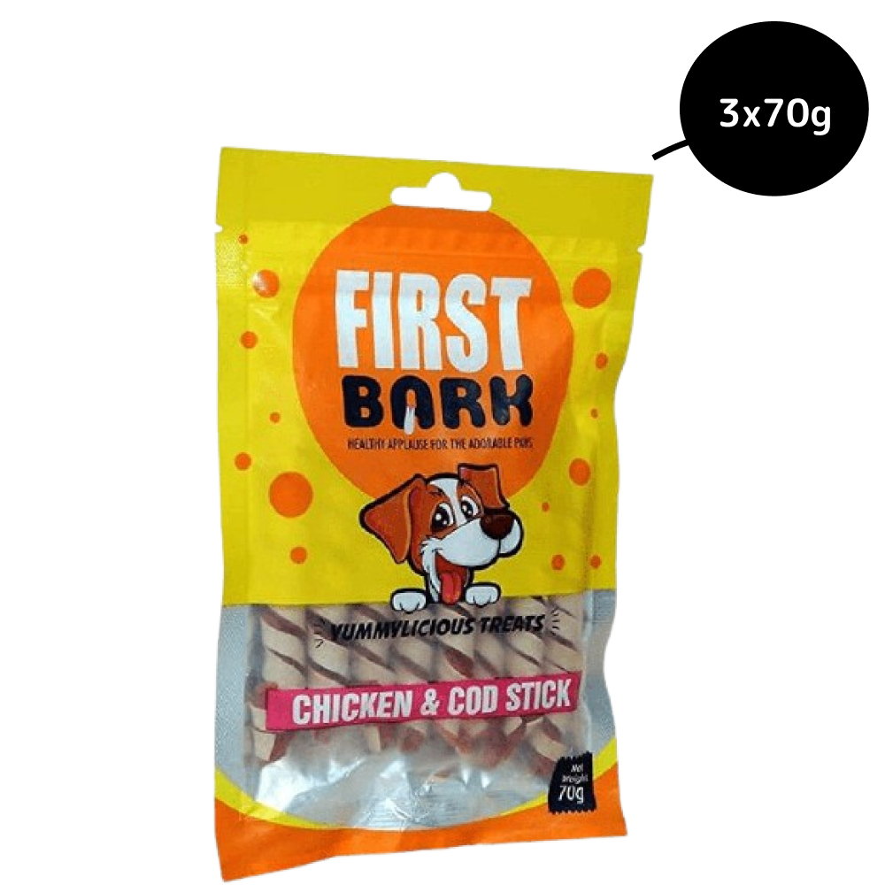 First Bark Chicken Cod Stick Dog Treats image 3