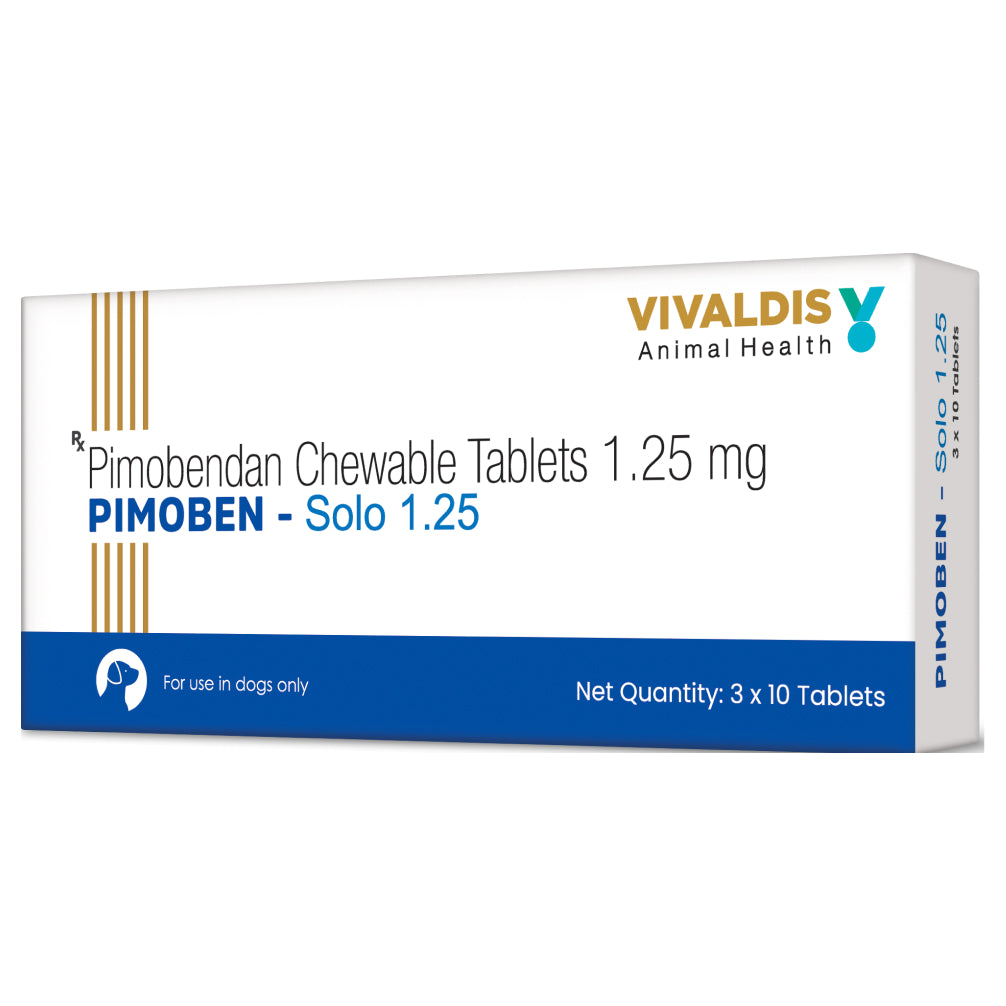 Vivaldis Pimoben (Pimobendan) Solo 1.25mg Tablet for Dogs image 2