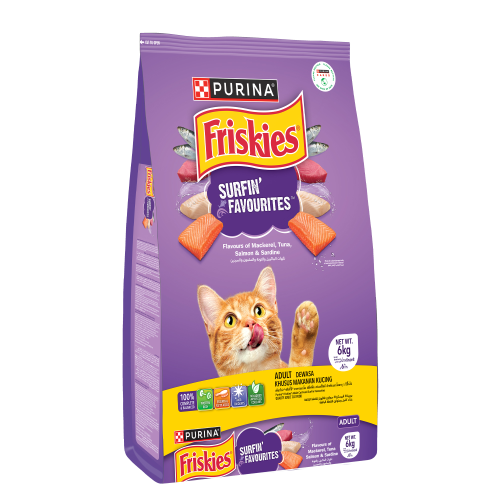 Purina Friskies Surfin Favourites Adult Cat Dry Food