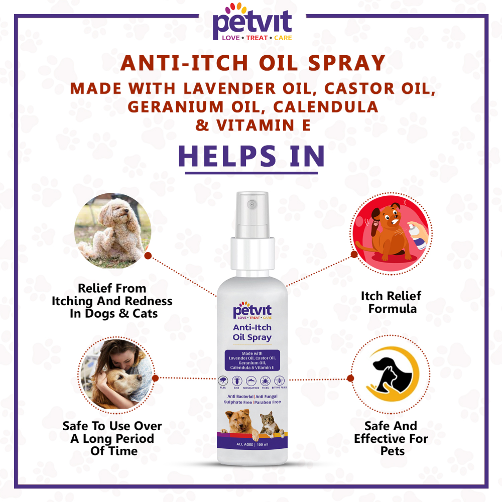 Petvit Anti Itch Oil Spray for Cats & Dogs image 5