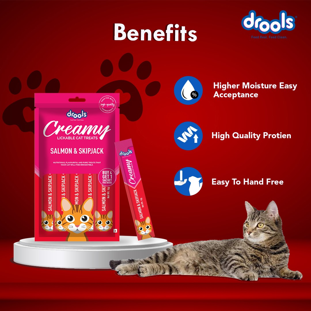 Drools Seafood Medley, Salmon & Skipjack and Crab & Chicken Cat Treats Combo image 5